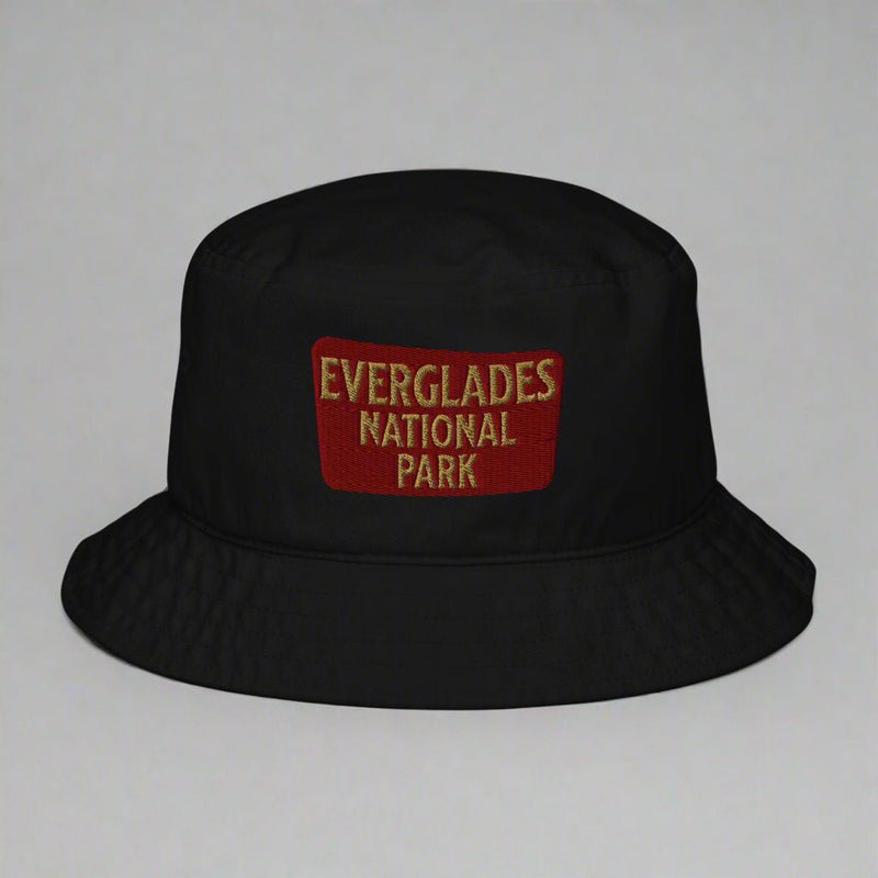 Everglades National Park sign organic bucket hat alternate product angle