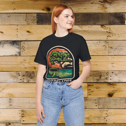 Everglades National Park alligator graphic t-shirt shown in alternate apparel color
