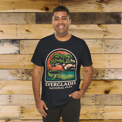 Everglades National Park alligator graphic t-shirt shown in alternate apparel color