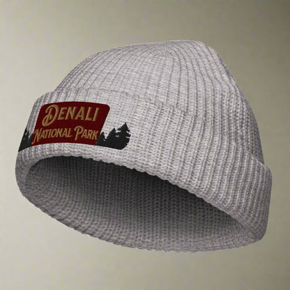 Denali National Park Sign Embroidered Beanie beanie Park Service Apparel