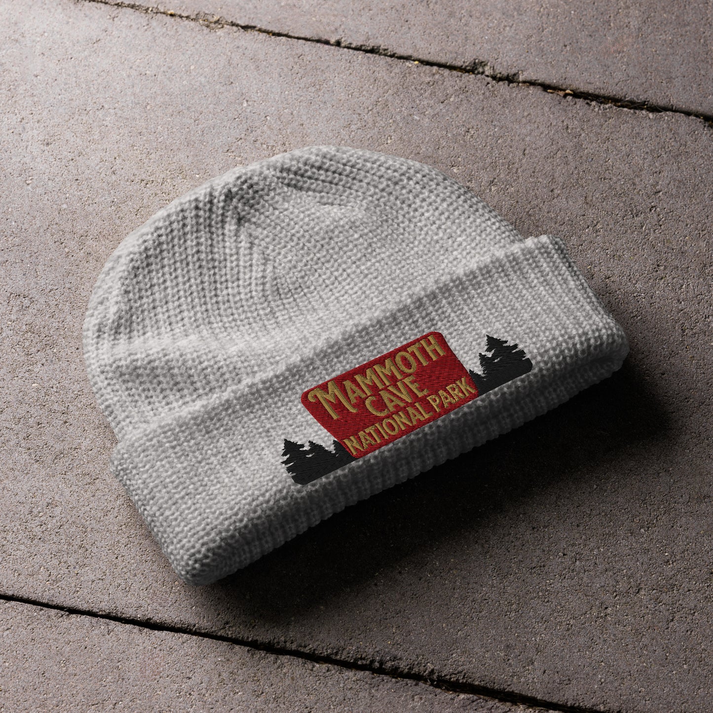 Mammoth Cave National Park Embroidered Beanie hat Park Service Apparel Athletic Heather