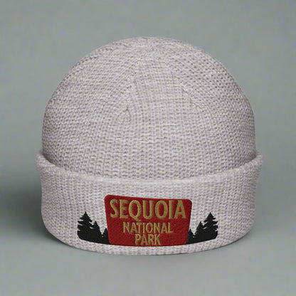 Sequoia National Park Embroidered Beanie hat Park Service Apparel Athletic Heather