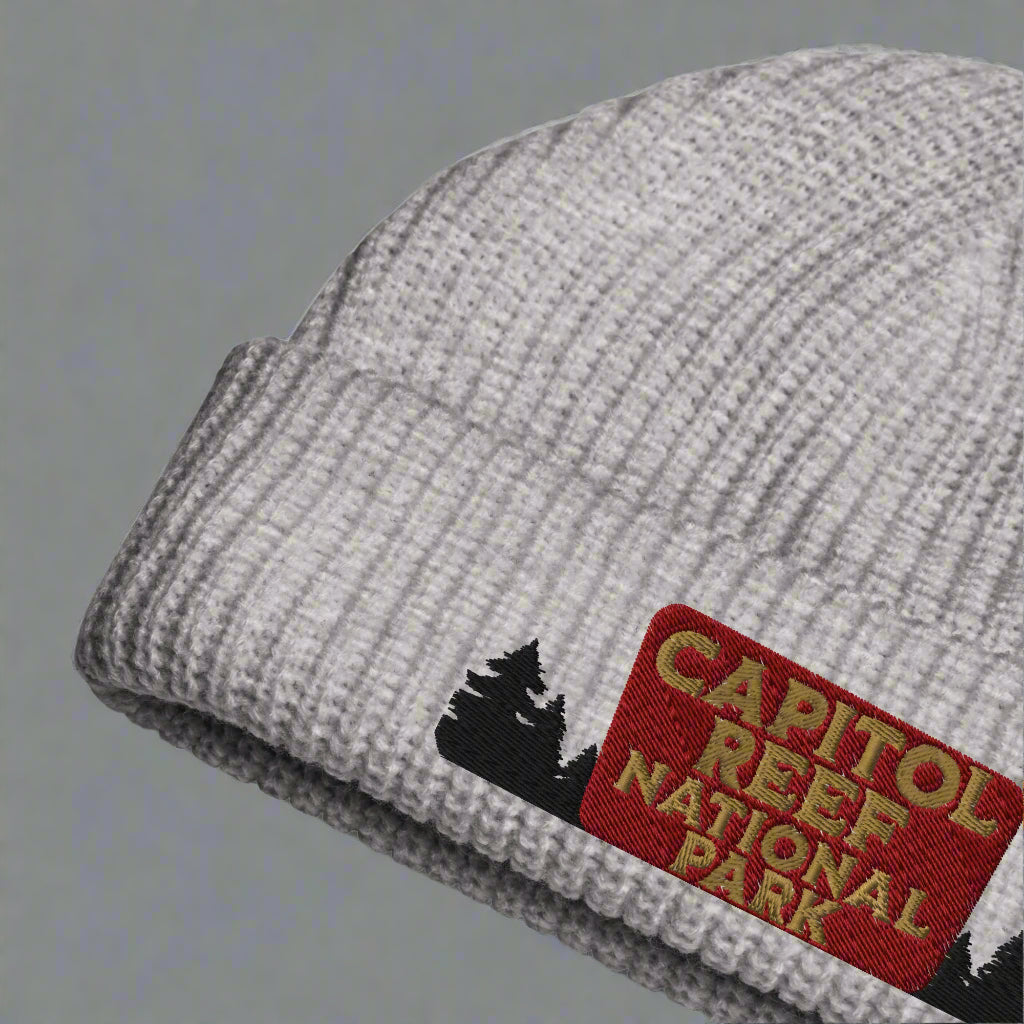 Capitol Reef National Park Wharf Style Beanie hat Park Service Apparel Athletic Heather