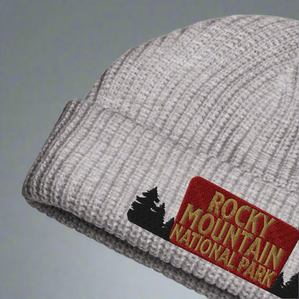 Rocky Mountain National Park Embroidered Beanie hat Park Service Apparel