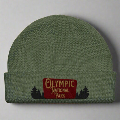 Olympic National Park Embroidered Beanie Winter Hat beanie Park Service Apparel Cypress
