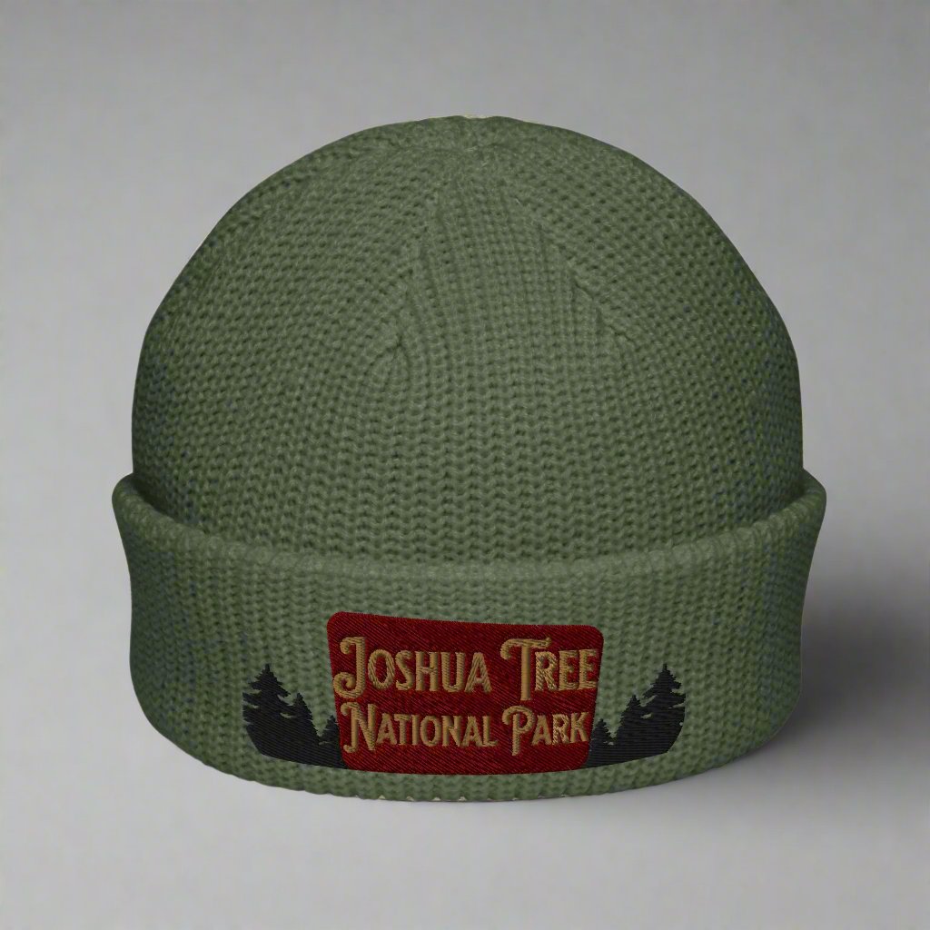 Joshua Tree National Park Sign Embroidered Beanie hat Park Service Apparel Cypress
