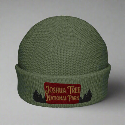 Joshua Tree National Park Sign Embroidered Beanie hat Park Service Apparel Cypress