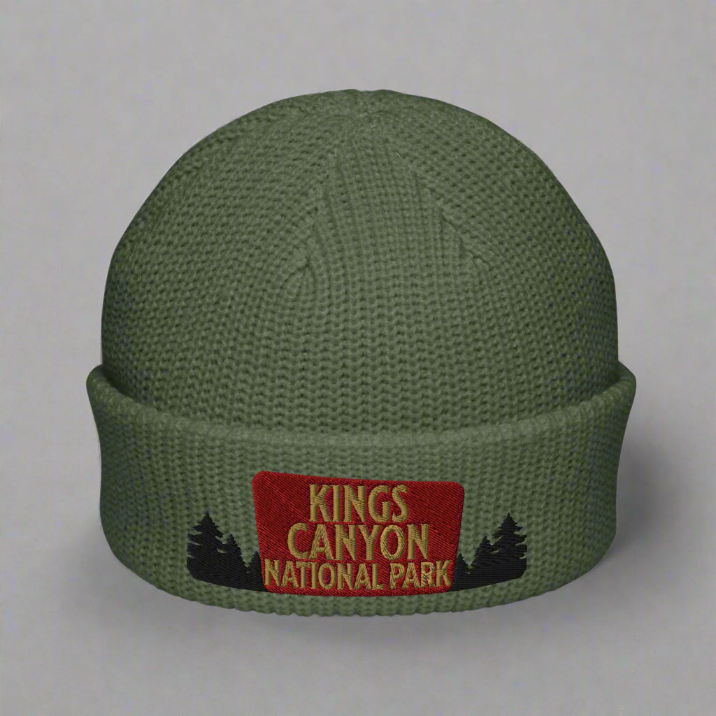Kings Canyon National Park Embroidered Beanie hat Park Service Apparel Cypress
