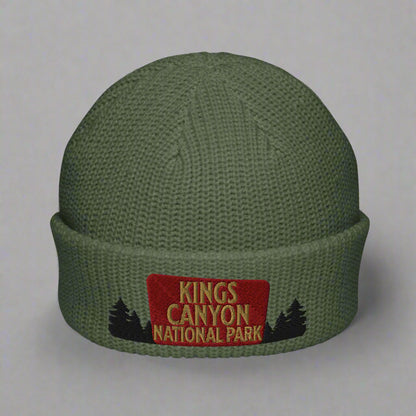 Kings Canyon National Park Embroidered Beanie hat Park Service Apparel Cypress