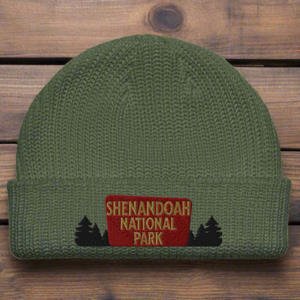 Shenandoah National Park Embroidered Beanie hat Park Service Apparel Cypress