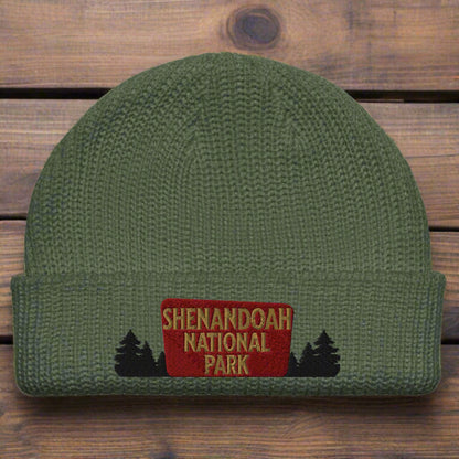 Shenandoah National Park Embroidered Beanie hat Park Service Apparel Cypress