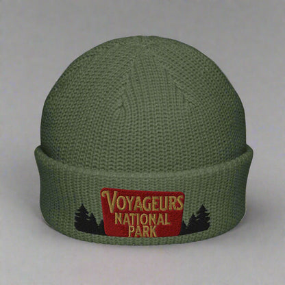Voyageurs National Park Sign Embroidered Beanie hat Park Service Apparel Cypress