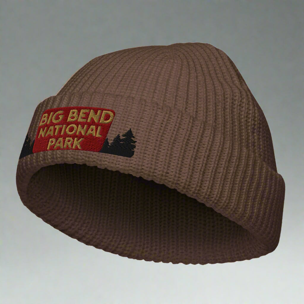 Big Bend National Park Sign Embroidered Beanie hat Park Service Apparel