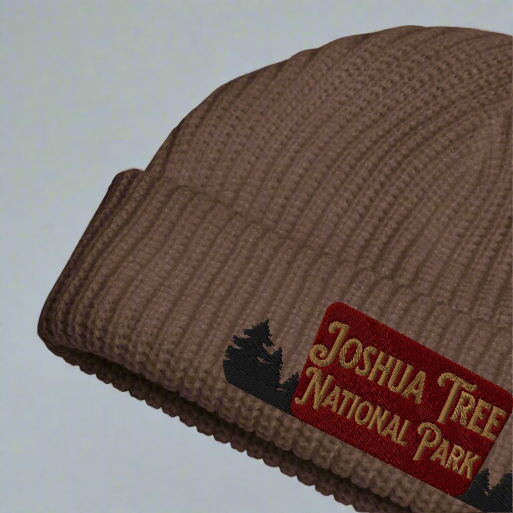 Joshua Tree National Park Sign Embroidered Beanie hat Park Service Apparel