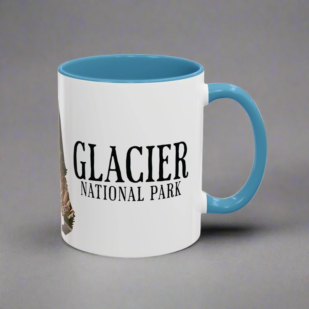Glacier National Park bear colored coffee mug alternate product view