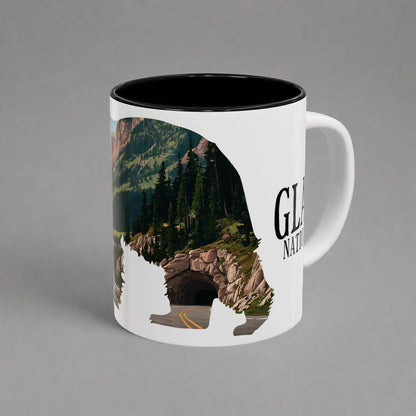 Glacier National Park bear colored coffee mug alternate product view