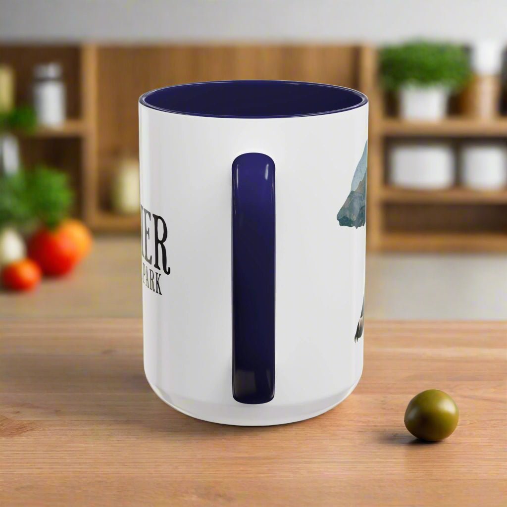 Glacier National Park bear colored coffee mug alternate product view