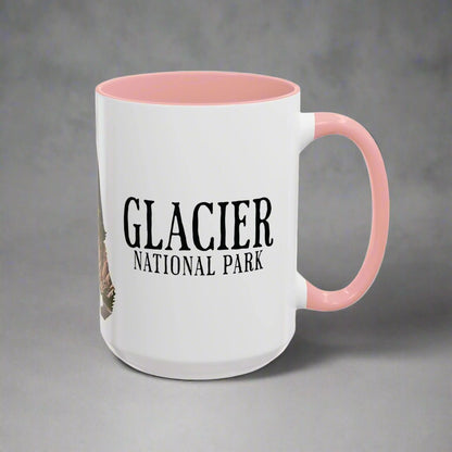 Glacier National Park bear colored coffee mug alternate product view