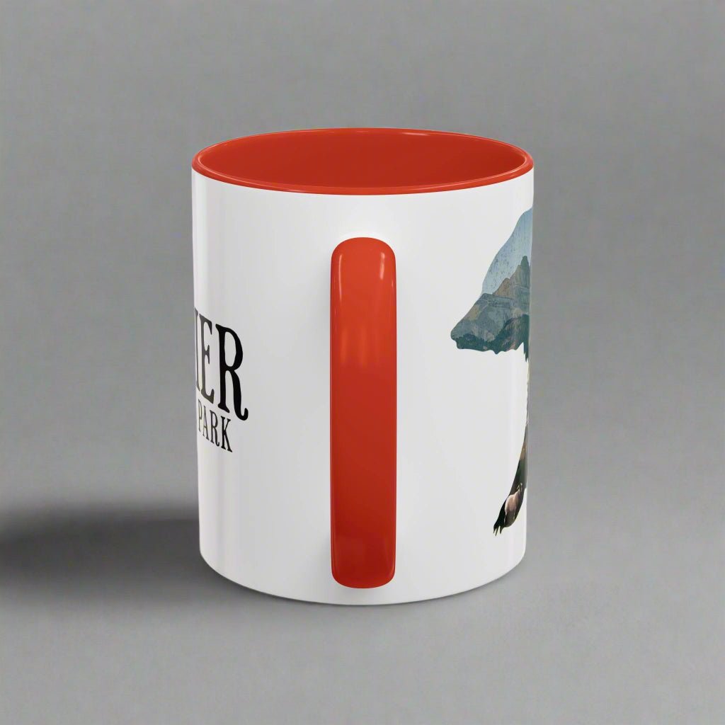 Glacier National Park bear colored coffee mug alternate product view