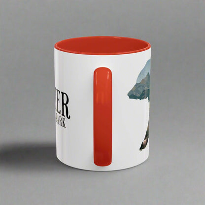 Glacier National Park bear colored coffee mug alternate product view