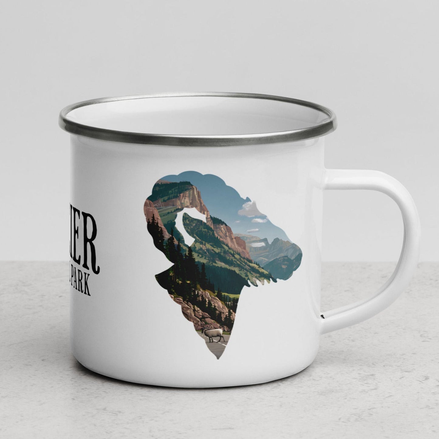 Glacier Big Horned Sheep Camp Mug - Parks Apparelcamp mug