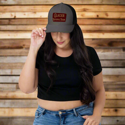 Glacier Embroidered National Park Trucker Hat - Parks Apparel