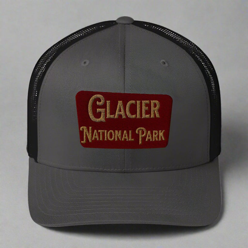Glacier Embroidered National Park Trucker Hat - Parks Apparel