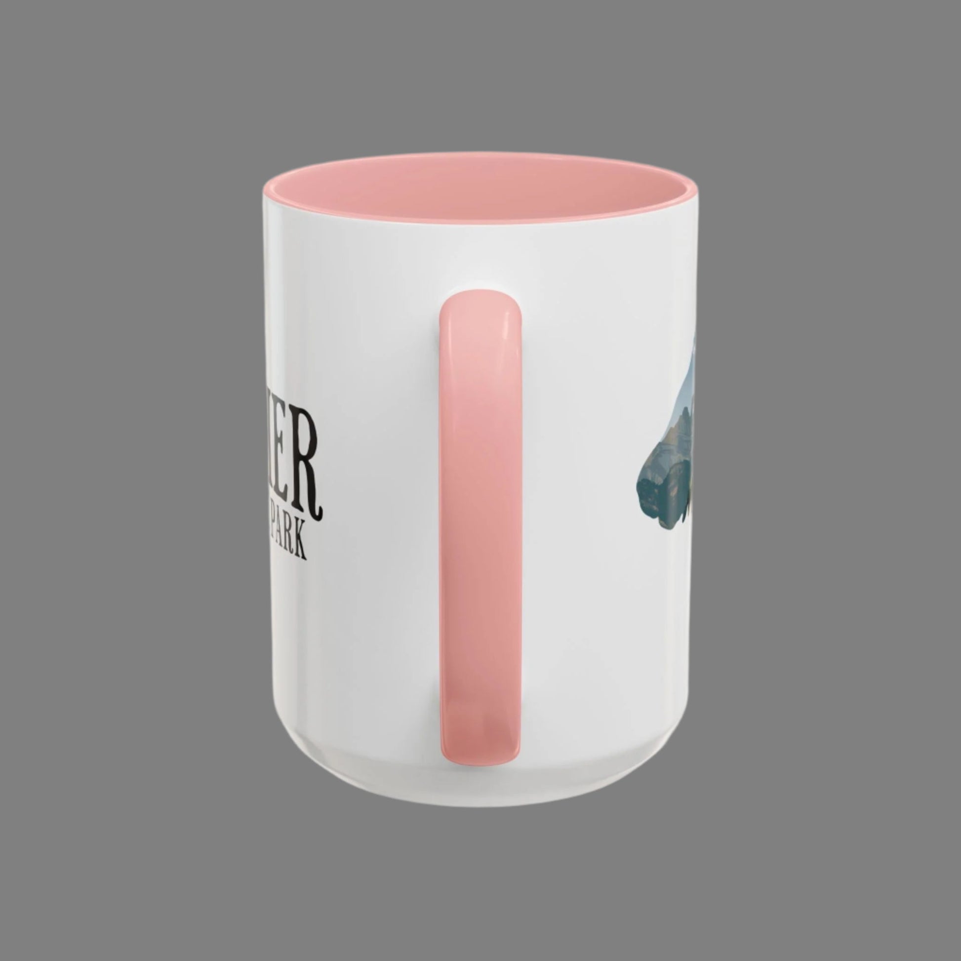 Glacier National Park bighorn sheep colored coffee mug design detail or product variation
