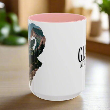 Glacier National Park bighorn sheep colored coffee mug design detail or product variation