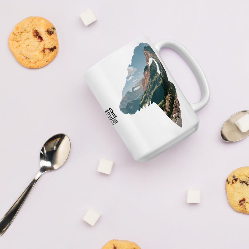 Glacier National Park bighorn sheep mug design detail or product variation