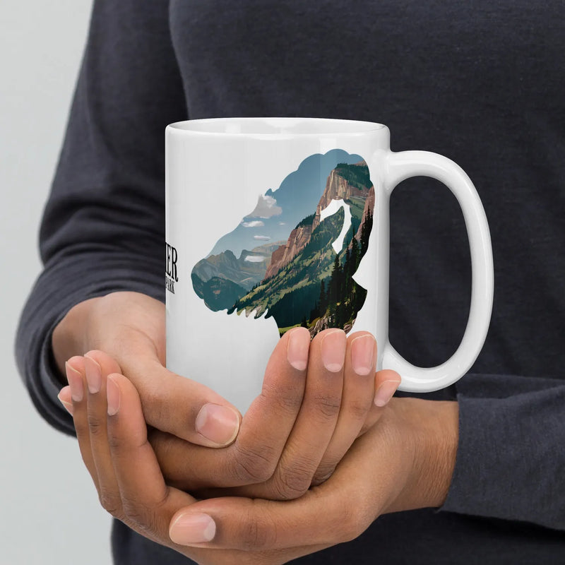 Glacier National Park bighorn sheep mug design detail or product variation