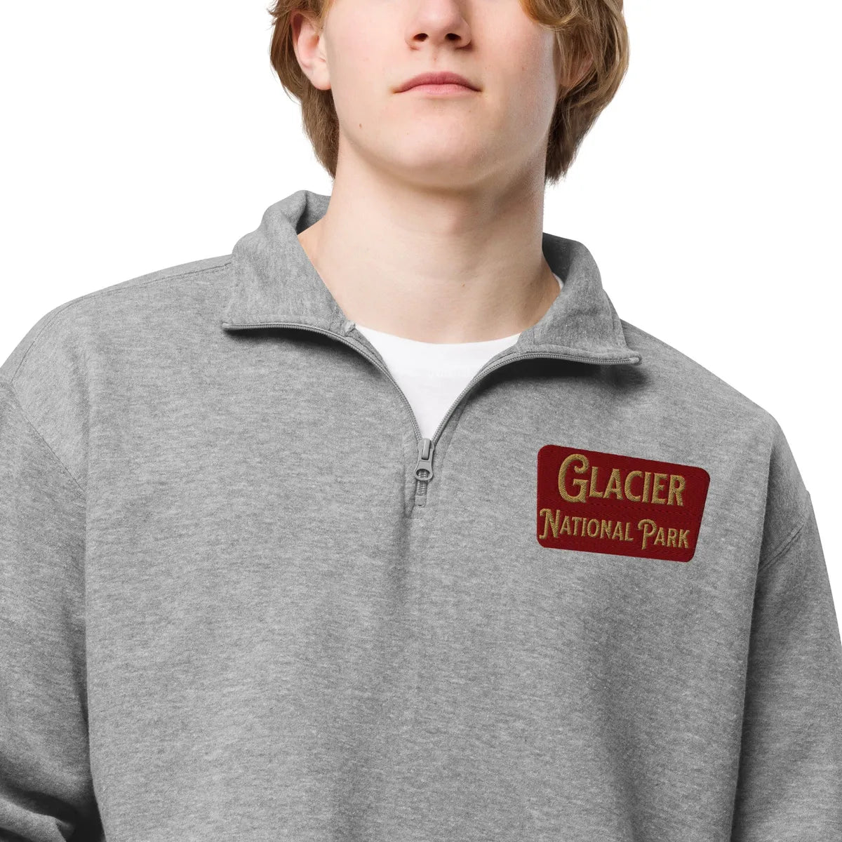 Glacier National Park Fleece 1/4 Zip Pullover - Parks ApparelSweatshirt