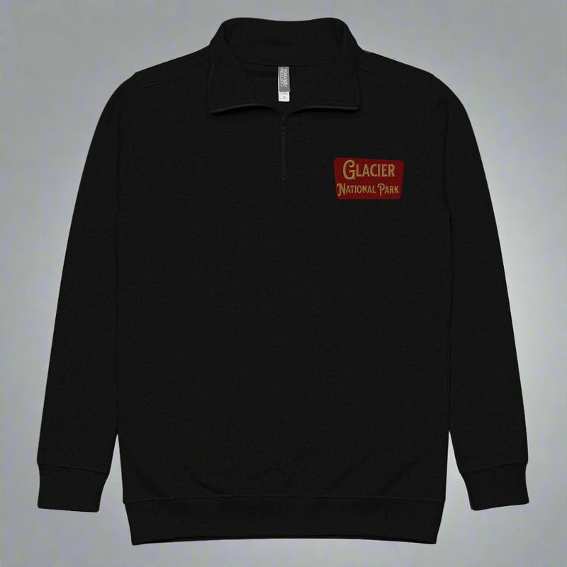 Glacier National Park Fleece 1/4 Zip Pullover - Parks ApparelSweatshirt