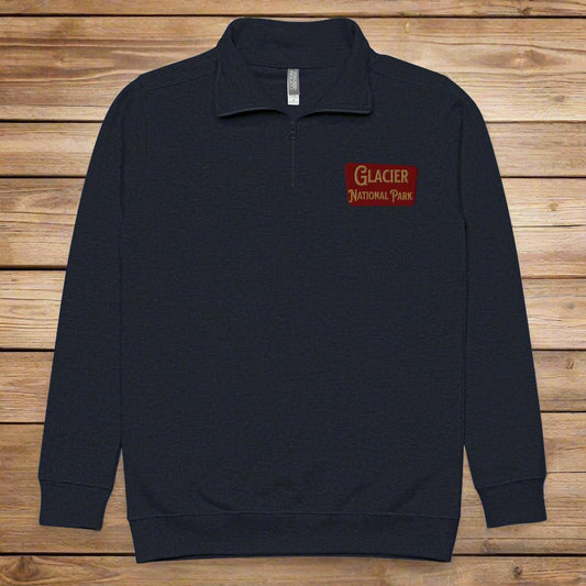 Glacier National Park Fleece 1/4 Zip Pullover - Parks ApparelSweatshirt