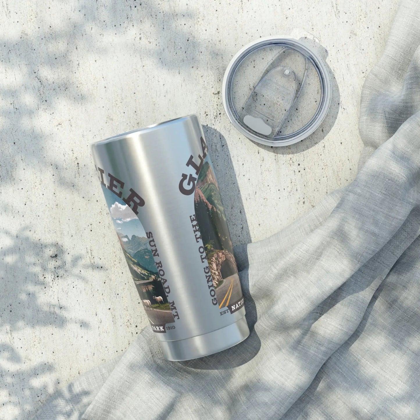 Glacier National Park Insulated 20oz Tumbler Going to the Sun Rd. - Parks ApparelMug