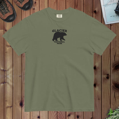 Glacier National Park Premium Embroidered T-shirt - Parks ApparelT-Shirt