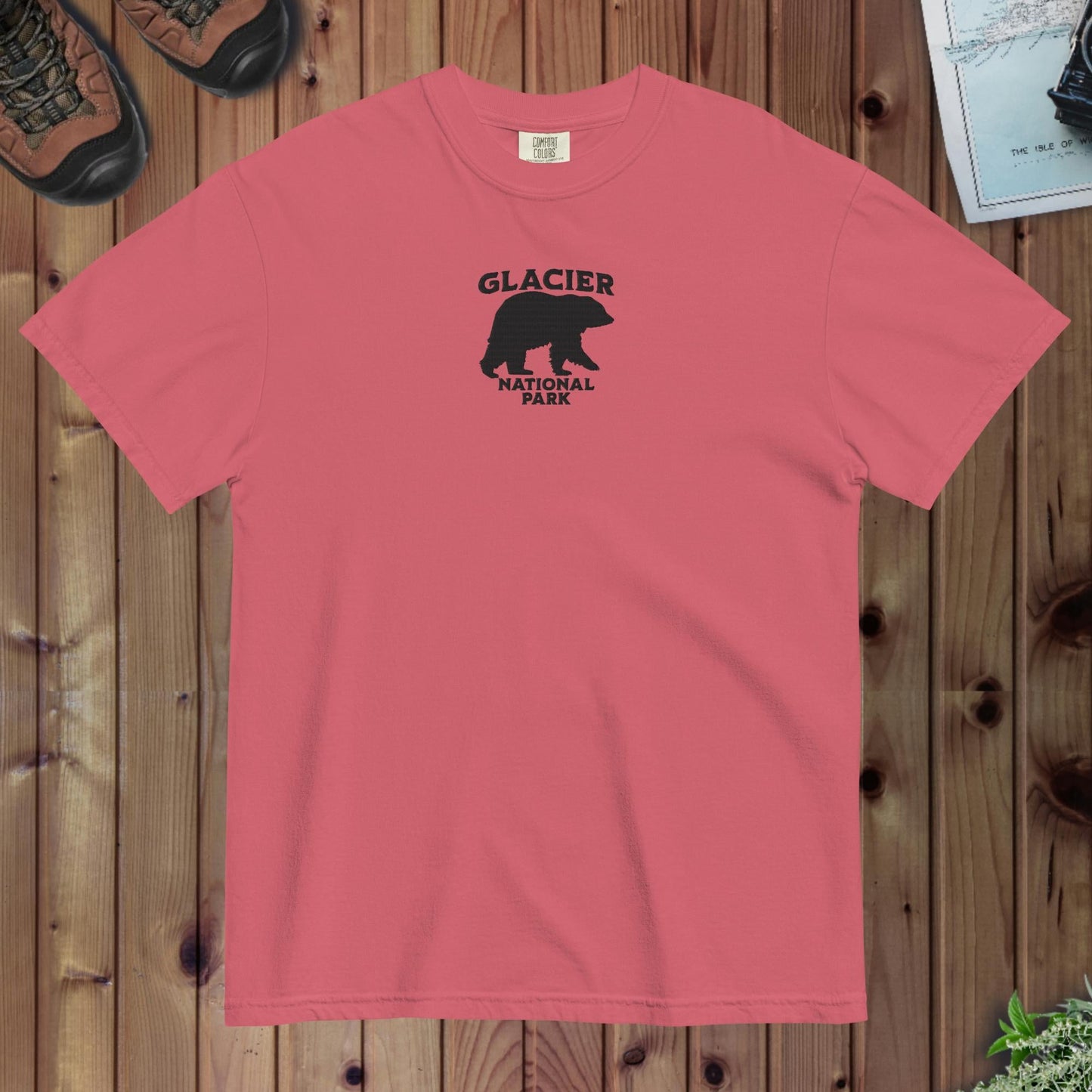 Glacier National Park Premium Embroidered T-shirt - Parks ApparelT-Shirt