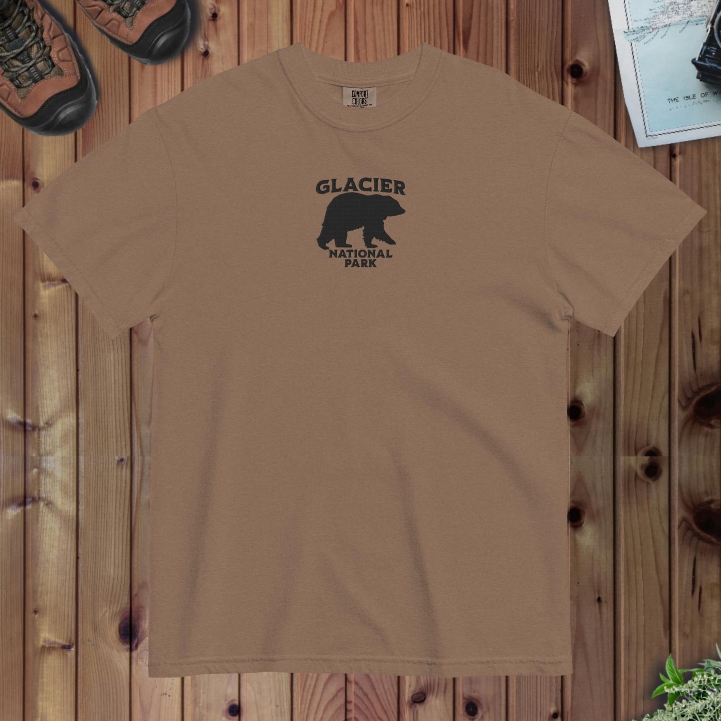 Glacier National Park Premium Embroidered T-shirt - Parks ApparelT-Shirt