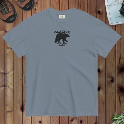 Glacier National Park Premium Embroidered T-shirt - Parks ApparelT-Shirt