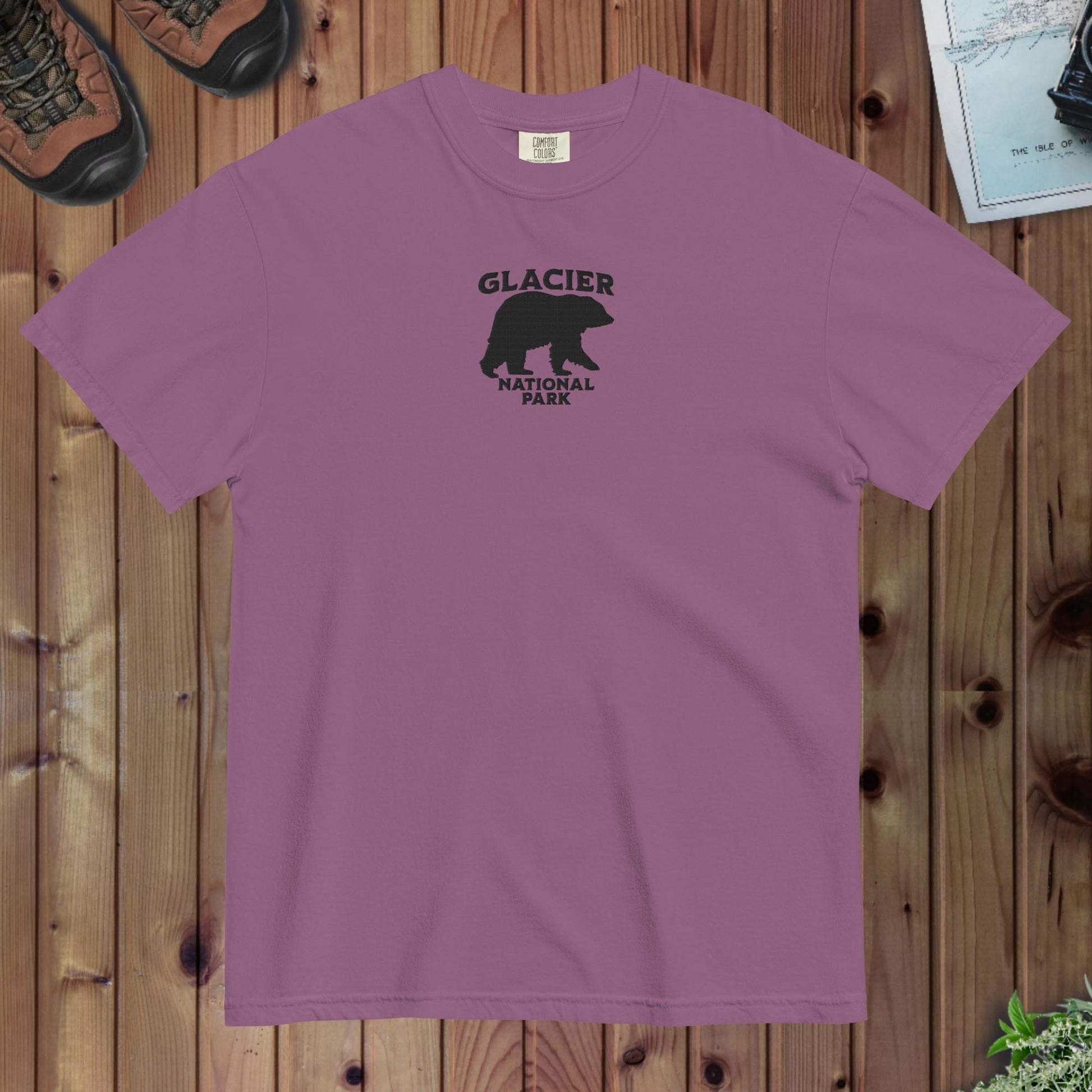 Glacier National Park Premium Embroidered T-shirt - Parks ApparelT-Shirt