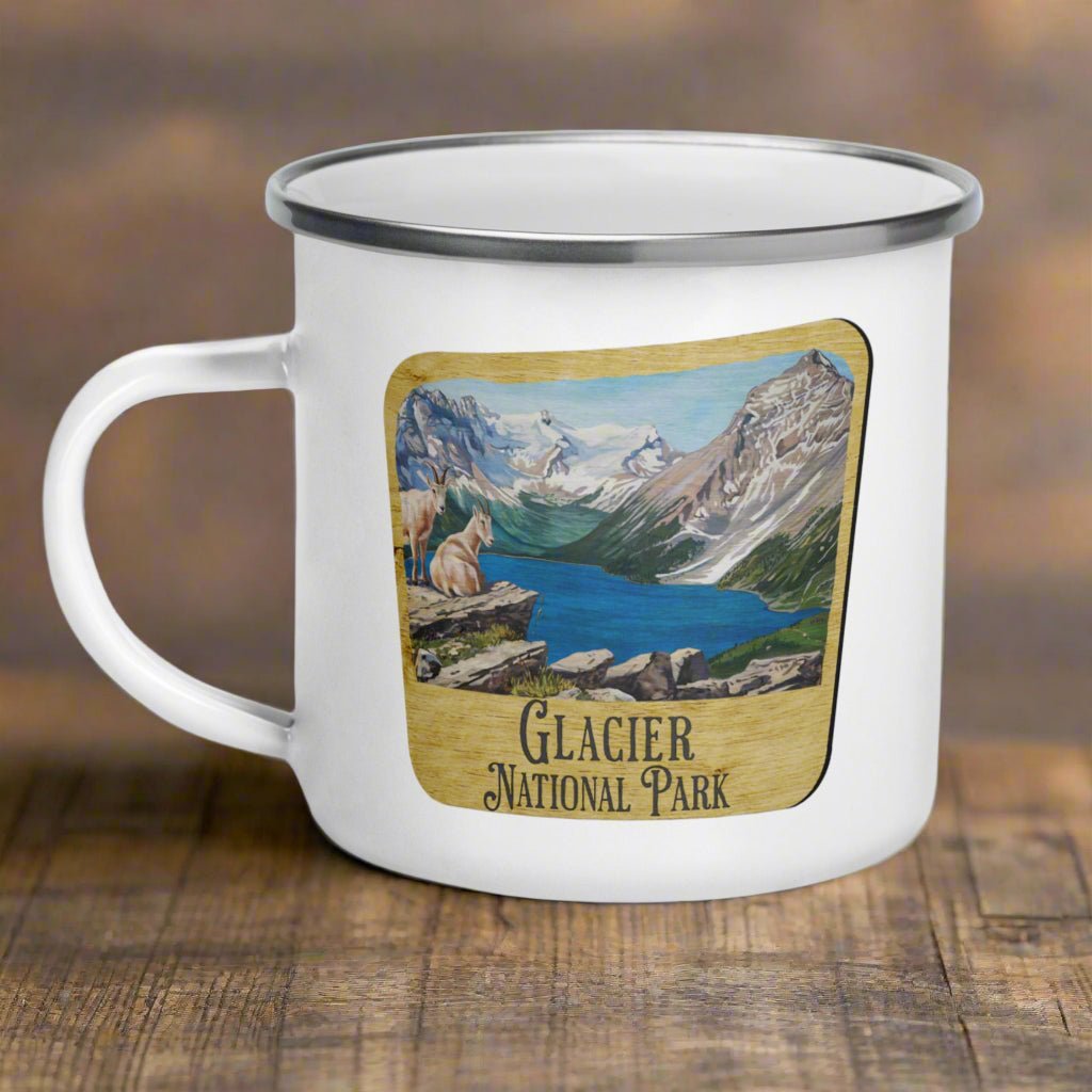 Glacier National Park Sign Camp Mug - Parks Apparelcamp mug