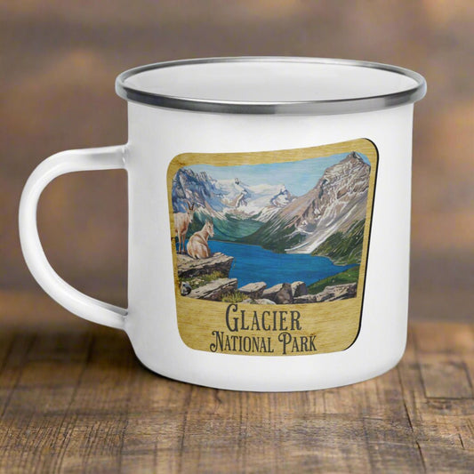 Glacier National Park Sign Camp Mug - Parks Apparelcamp mug