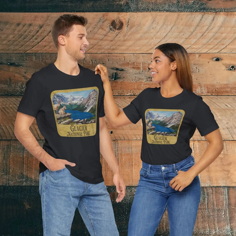 Glacier National Park T-Shirt Wood Sign - Parks ApparelT-Shirt
