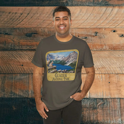 Glacier National Park T-Shirt Wood Sign - Parks ApparelT-Shirt