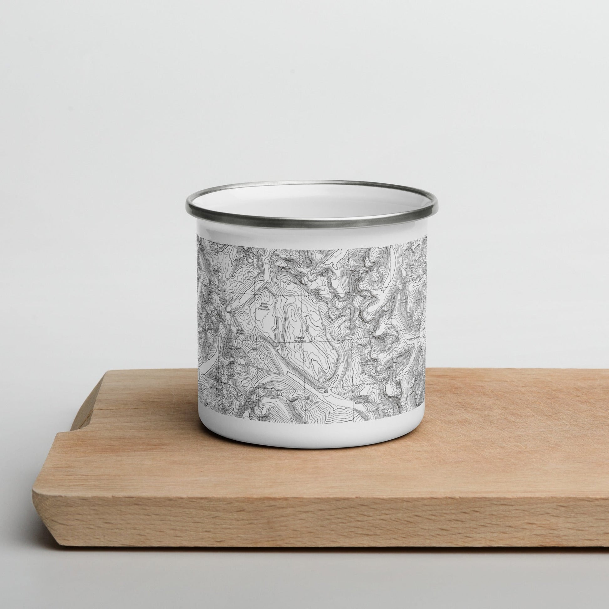 Glacier National Park Topographic Camp Mug - Parks Apparelcamp mug
