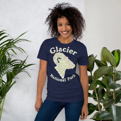 Glacier Topo Horned Sheep T-shirt - Parks ApparelT-Shirt