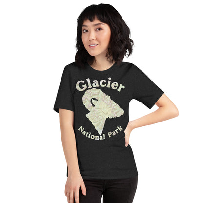 Glacier Topo Horned Sheep T-shirt - Parks ApparelT-Shirt