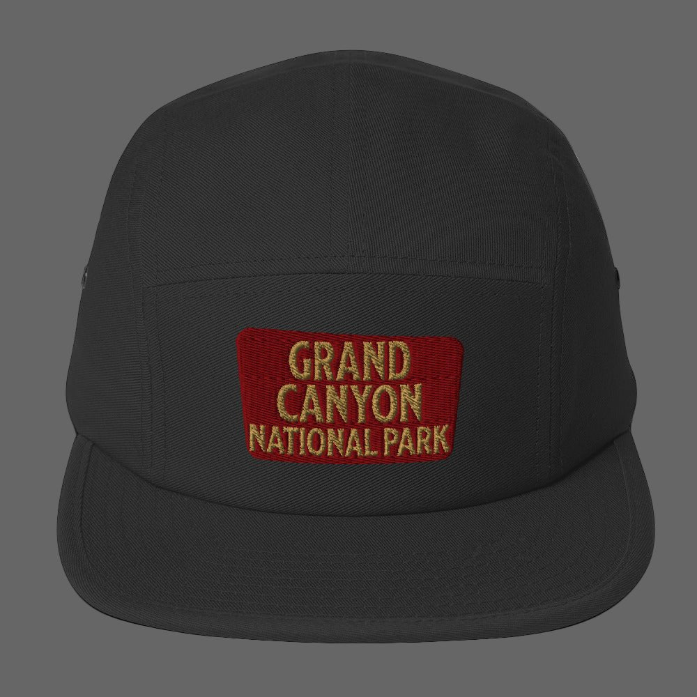 Grand Canyon National Park 5-panel hat shown in lifestyle or modeled setting