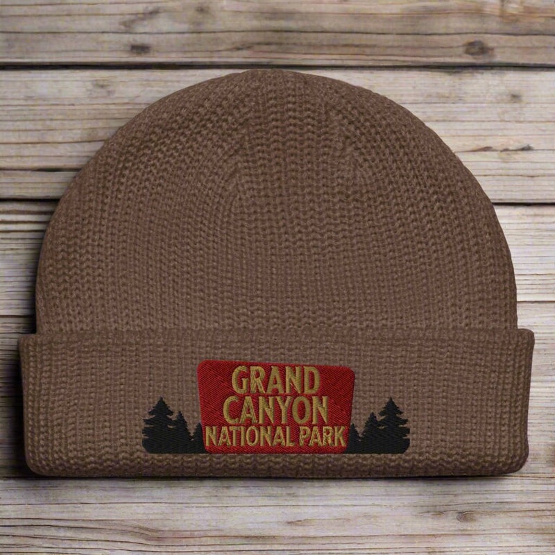 Grand Canyon National Park Embroidered Beanie Wharf Style - Parks Apparel