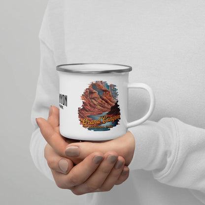 Grand Canyon National Park enamel camp mug showing design detail or product variation